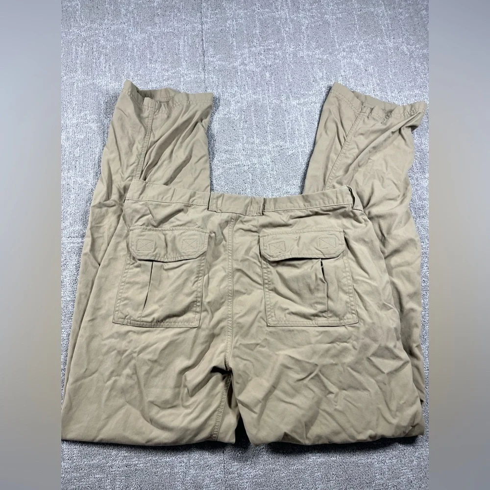 Duluth Trading Mens Tan Stretch Hiking Outdoor straight Leg Mens Pant LX34